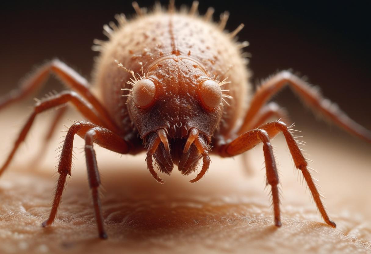 a-close-up-of-a-brown-spider-on-a-person-skin